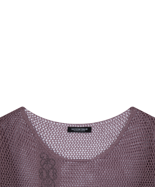 LUVISTRUE(ラヴイズトゥルー)の「SY LACE NET KNIT(INDIE PINK)(ニット/セーター・レディース・その他・FREE)」の4枚目の写真