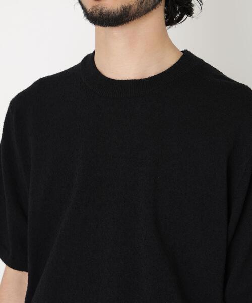 NANO universe(ナノユニバース)の「C/Ny ブークレ クルーネックニットTEE(Tシャツ/カットソー・メンズ・ブラック/ライトグレー/ボルドー・L/M/S)」の20枚目の写真