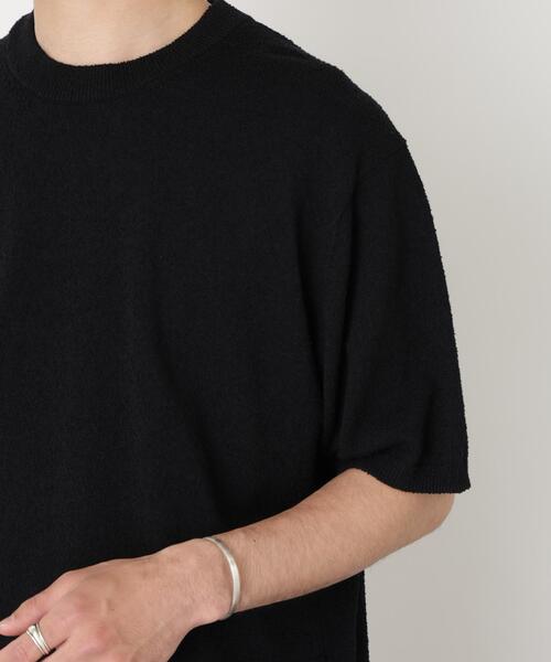 NANO universe(ナノユニバース)の「C/Ny ブークレ クルーネックニットTEE(Tシャツ/カットソー・メンズ・ブラック/ライトグレー/ボルドー・L/M/S)」の21枚目の写真