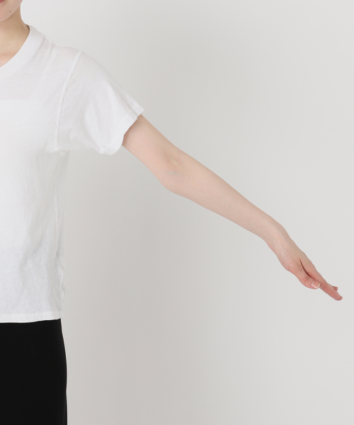 AP STUDIO(エーピーストゥディオ)の「【ASHER/アッシャー】VINTAGE TEE(Tシャツ/カットソー・レディース・ホワイト/ベージュ/カーキ/ブラウン・FREE)」の19枚目の写真