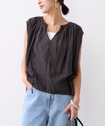 normment | 【normment】ギャザーブラウス-COTTON RAYONGATHER TOPS(シャツ/ブラウス)