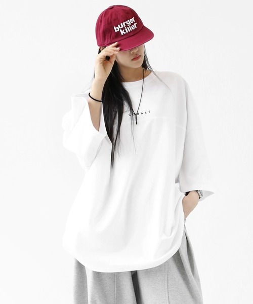 minsobi(ミンソビ)の「バックサークルグラフィック ビッグシルエット ハーフスリーブTシャツ(Tシャツ/カットソー・メンズ・ホワイト/ブラック・FREE)」の21枚目の写真