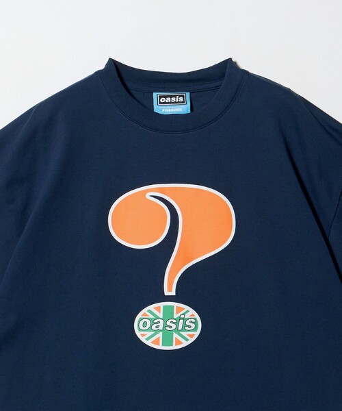 PLEASURES(プレジャー)の「<PLEASURES × oasis>QUESTION Tシャツ(Tシャツ/カットソー・メンズ・ネイビー・M/L/S)」の3枚目の写真