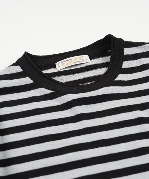 FRIZMWORKS（フリズムワークス）の「STRIPE KNIT LONG SLEEVE _ BLACK（ニット/セーター・メンズ・その他・SMALL/MEDIUM/LARGE/X-LARGE）」の3枚目の写真