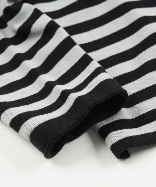 FRIZMWORKS（フリズムワークス）の「STRIPE KNIT LONG SLEEVE _ BLACK（ニット/セーター・メンズ・その他・SMALL/MEDIUM/LARGE/X-LARGE）」の4枚目の写真