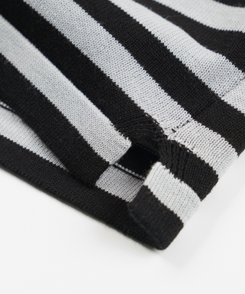 FRIZMWORKS（フリズムワークス）の「STRIPE KNIT LONG SLEEVE _ BLACK（ニット/セーター・メンズ・その他・SMALL/MEDIUM/LARGE/X-LARGE）」の5枚目の写真