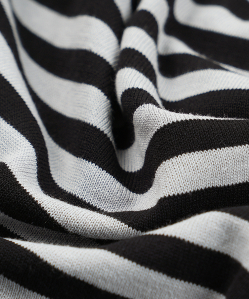 FRIZMWORKS（フリズムワークス）の「STRIPE KNIT LONG SLEEVE _ BLACK（ニット/セーター・メンズ・その他・SMALL/MEDIUM/LARGE/X-LARGE）」の6枚目の写真
