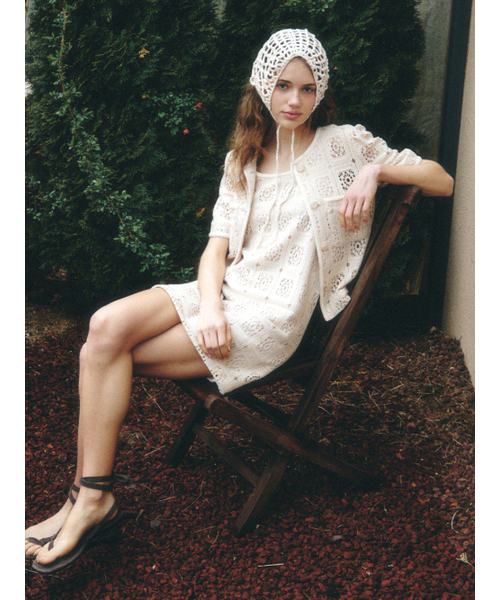 LENINA(レニーナ)の「ALLEN puff sleeve crochet jacket_BEIGE(その他アウター・レディース・Beige・SMALL/MEDIUM)」の2枚目の写真