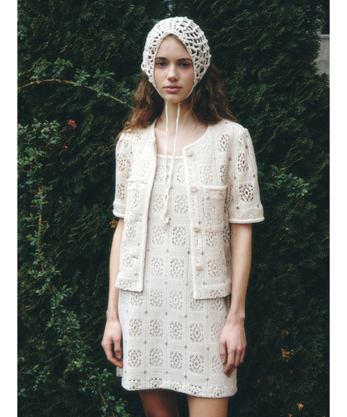 LENINA(レニーナ)の「ALLEN puff sleeve crochet jacket_BEIGE(その他アウター・レディース・Beige・SMALL/MEDIUM)」の3枚目の写真