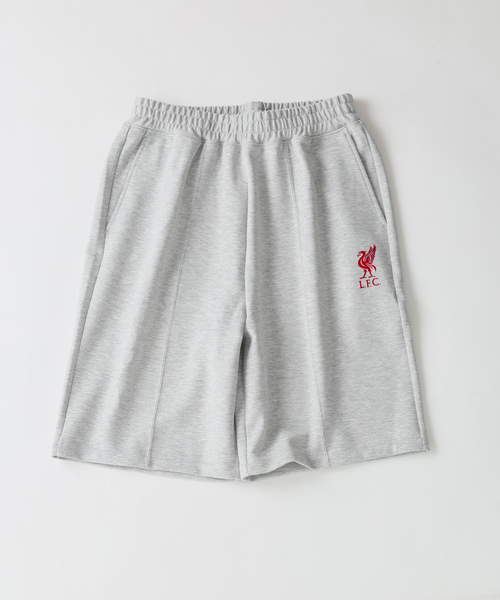 417 EDIFICE(フォーワンセブンエディフィス)の「【Liverpool FC / リバプール FC】メタリックロゴトラックショーツ(スウェットパンツ・メンズ・ブラック/チャコールグレー・X-LARGE/LARGE/MEDIUM)」の2枚目の写真