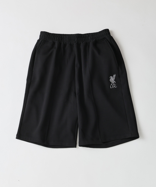 417 EDIFICE(フォーワンセブンエディフィス)の「【Liverpool FC / リバプール FC】メタリックロゴトラックショーツ(スウェットパンツ・メンズ・ブラック/チャコールグレー・X-LARGE/LARGE/MEDIUM)」の1枚目の写真