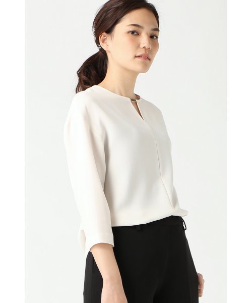 FIGARO Paris（フィガロパリ）の「◇キーネックメタル付きブラウス◆（シャツ/ブラウス・レディース・ブラック/アイボリー・38/36）」の17枚目の写真