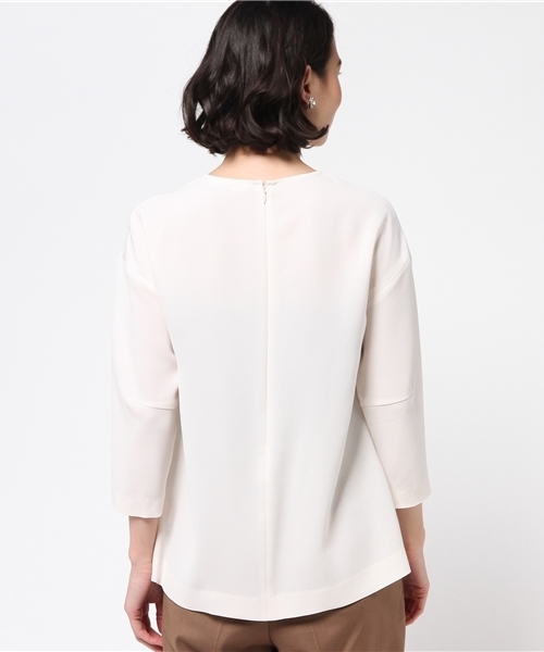 FIGARO Paris（フィガロパリ）の「◇キーネックメタル付きブラウス◆（シャツ/ブラウス・レディース・ブラック/アイボリー・38/36）」の5枚目の写真
