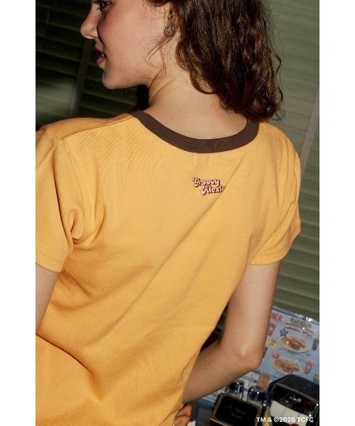 ALEXIA STAM（アリシアスタン）の「[Care Bears  x ALEXIA STAM] V Neck Ringer Tee /ケアベア コラボ リンガーTee（Tシャツ/カットソー・レディース・パープル/イエロー/ホワイト・S/M）」の12枚目の写真