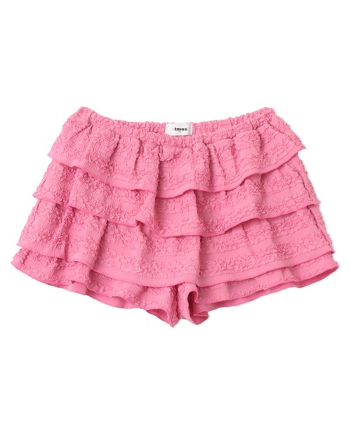 atmos pink（アトモスピンク）の「atmos pink Tiered Short Pants / アトモスピンク ティアード ショート パンツ（その他パンツ・レディース・ブラック/ホワイト/ピンク・FREE）」の3枚目の写真