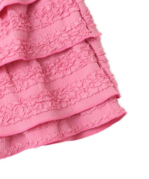 atmos pink（アトモスピンク）の「atmos pink Tiered Short Pants / アトモスピンク ティアード ショート パンツ（その他パンツ・レディース・ブラック/ホワイト/ピンク・FREE）」の5枚目の写真