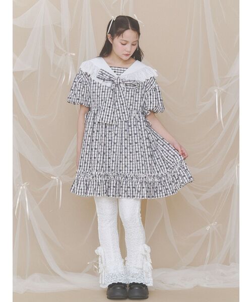 merry jenny(メリージェニー)の「サイドリボンレースパンツ(その他パンツ・レディース・オフホワイト/ブラック・FREE)」の9枚目の写真