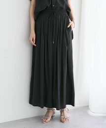 YECCA VECCA | 【接触冷感】シルキータックワイドパンツ【セットアップ対応】(その他パンツ)