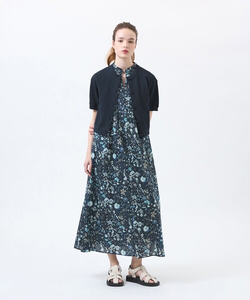 MACKINTOSH PHILOSOPHY（ﾏｯｷﾝﾄｯｼｭ ﾌｨﾛｿﾌｨｰ）の「ペーパーヤーンニットカーディガン（カーディガン/ボレロ・レディース・レッド系その他2/オフホワイト/ダークネイビー・38）」の15枚目の写真