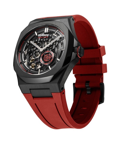 D1 MILANO(ディーワンミラノ)の「「D1 MILANO/ディーワン ミラノ」スケルトン リスタイリング 自動巻き(アナログ腕時計・メンズ・レッド/ブラック/グレー系カモフラージュ/ブルー・FREE)」の6枚目の写真
