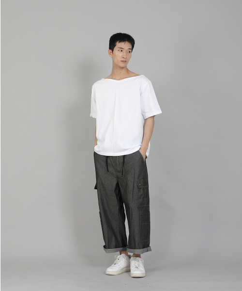 SAINTCREW(セントクルー)の「無地ボートネック16sコットン半袖TシャツPBS-894ホワイト(Tシャツ/カットソー・メンズ・その他・MEDIUM/LARGE/X-LARGE/XX-LARGE/XXXX-LARGE/XXX-LARGE)」の9枚目の写真