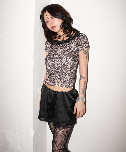 IMARI（イマリ）の「【 IMARI / イマリ 】 レオパード レース オフショル トップス（Tシャツ/カットソー・レディース・レオパード・FREE）」の10枚目の写真