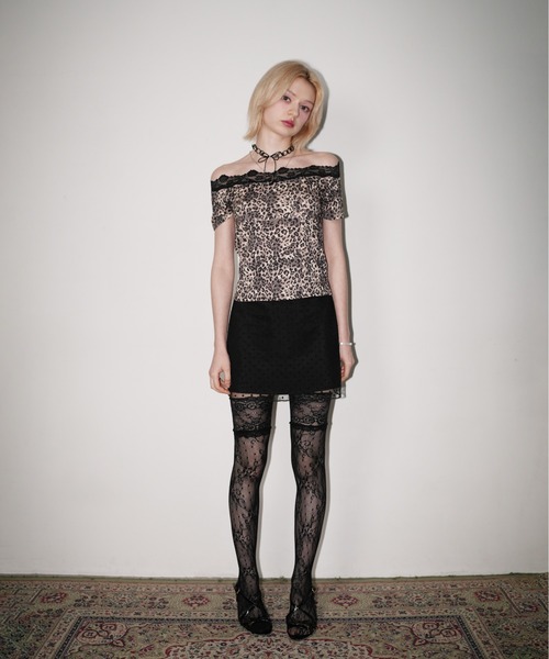 IMARI（イマリ）の「【 IMARI / イマリ 】 レオパード レース オフショル トップス（Tシャツ/カットソー・レディース・レオパード・FREE）」の7枚目の写真