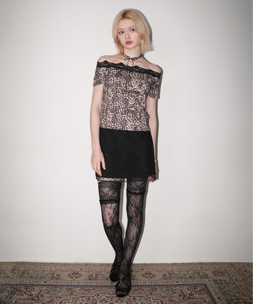 IMARI（イマリ）の「【 IMARI / イマリ 】 レオパード レース オフショル トップス（Tシャツ/カットソー・レディース・レオパード・FREE）」の8枚目の写真