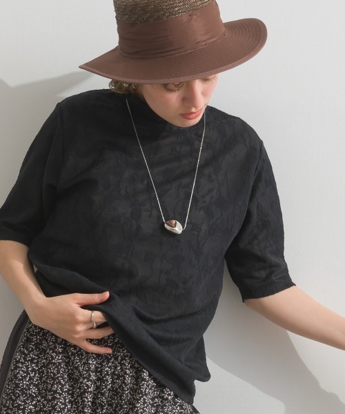 le colis（ルコリ）の「メロウ ボトルネック 5分袖 TEE（Tシャツ/カットソー・レディース・イエロー/オフホワイト/ブラック・FREE）」の2枚目の写真
