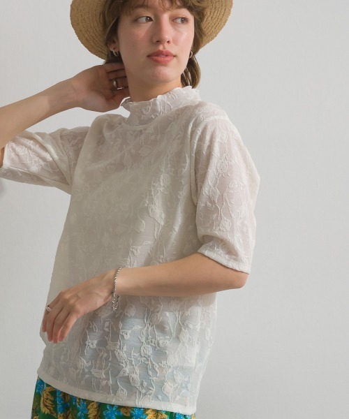 le colis（ルコリ）の「メロウ ボトルネック 5分袖 TEE（Tシャツ/カットソー・レディース・イエロー/オフホワイト/ブラック・FREE）」の7枚目の写真