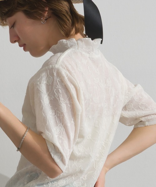 le colis（ルコリ）の「メロウ ボトルネック 5分袖 TEE（Tシャツ/カットソー・レディース・イエロー/オフホワイト/ブラック・FREE）」の8枚目の写真