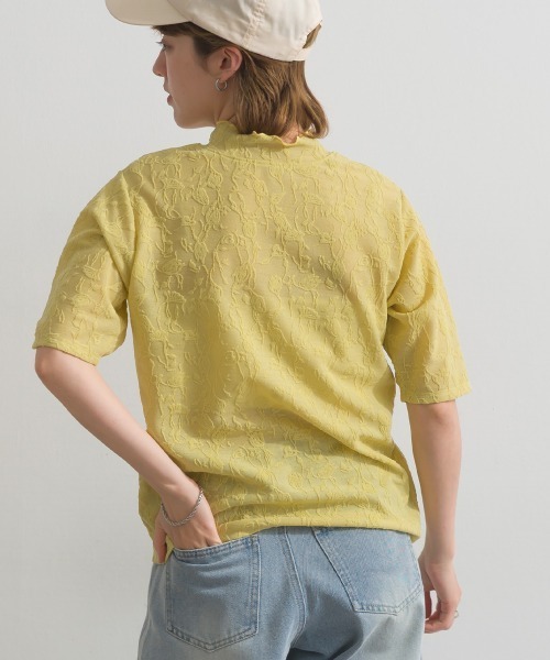 le colis（ルコリ）の「メロウ ボトルネック 5分袖 TEE（Tシャツ/カットソー・レディース・イエロー/オフホワイト/ブラック・FREE）」の12枚目の写真
