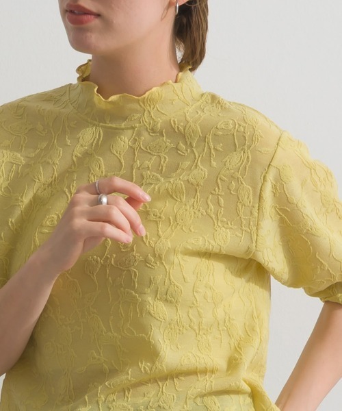 le colis（ルコリ）の「メロウ ボトルネック 5分袖 TEE（Tシャツ/カットソー・レディース・イエロー/オフホワイト/ブラック・FREE）」の14枚目の写真