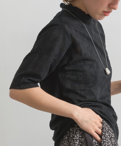 le colis（ルコリ）の「メロウ ボトルネック 5分袖 TEE（Tシャツ/カットソー・レディース・イエロー/オフホワイト/ブラック・FREE）」の19枚目の写真