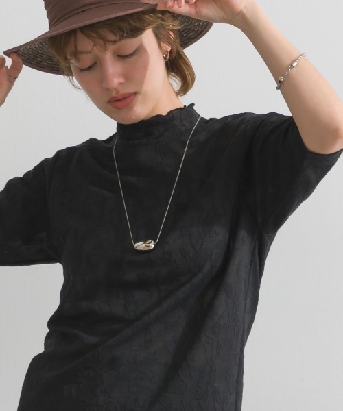 le colis（ルコリ）の「メロウ ボトルネック 5分袖 TEE（Tシャツ/カットソー・レディース・イエロー/オフホワイト/ブラック・FREE）」の20枚目の写真