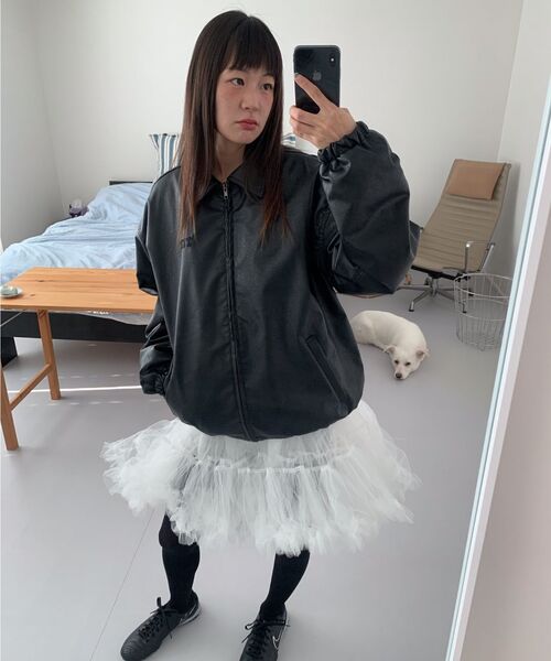 ITZAVIBE(イッザバイブ)の「ITZ MINI LOGO VEGAN LEATHER JACKET(ライダースジャケット・レディース・その他・MEDIUM/LARGE)」の13枚目の写真