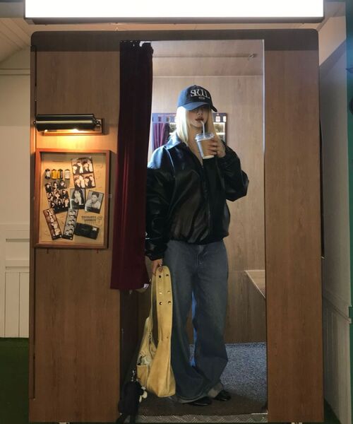ITZAVIBE(イッザバイブ)の「ITZ MINI LOGO VEGAN LEATHER JACKET(ライダースジャケット・レディース・その他・MEDIUM/LARGE)」の16枚目の写真