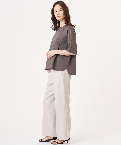 J.PRESS Ladies(J.プレス レディス)の「タイプライターライクジャージー クルーネック カットソー(Tシャツ/カットソー・レディース・ネイビー系/ライトグレー系/ライトグリーン系・SMALL)」の15枚目の写真