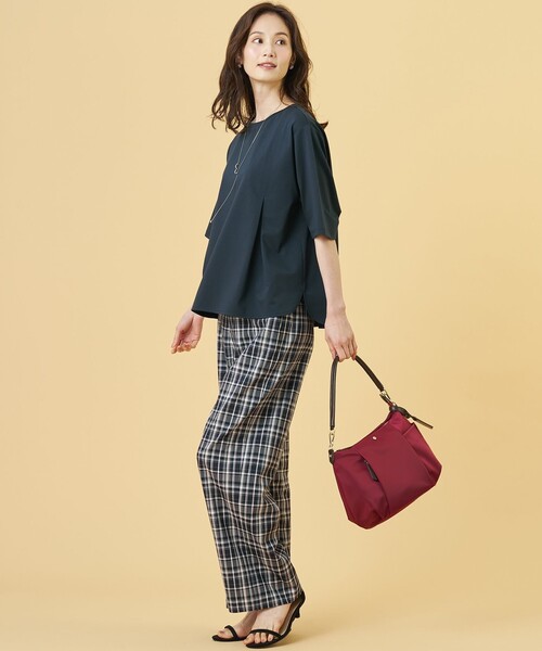 J.PRESS Ladies(J.プレス レディス)の「タイプライターライクジャージー クルーネック カットソー(Tシャツ/カットソー・レディース・ネイビー系/ライトグレー系/ライトグリーン系・SMALL)」の18枚目の写真