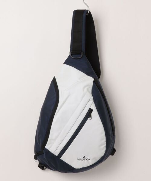 NAUTICA(ノーティカ)の「【NAUTICA/ノーティカ】 NTC-12 スリングバッグ(ボディバッグ/ウエストポーチ・メンズ・ブラック/ホワイト・FREE)」の1枚目の写真