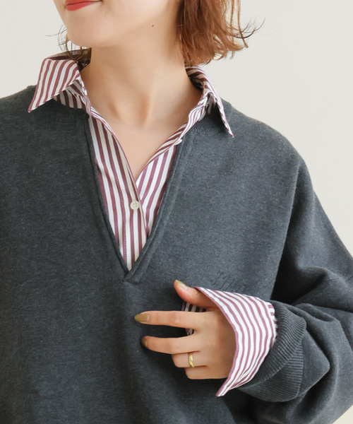 Spick & Span(スピックアンドスパン)の「《WEB限定カラー有り / 追加》50コットンオーバーシャツ(シャツ/ブラウス・レディース・サックスブルー/その他8/その他15/ホワイト/カーキ・FREE)」の17枚目の写真
