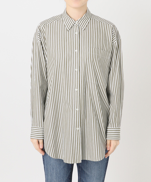 Spick & Span(スピックアンドスパン)の「《WEB限定カラー有り / 追加》50コットンオーバーシャツ(シャツ/ブラウス・レディース・サックスブルー/その他8/その他15/ホワイト/カーキ・FREE)」の16枚目の写真