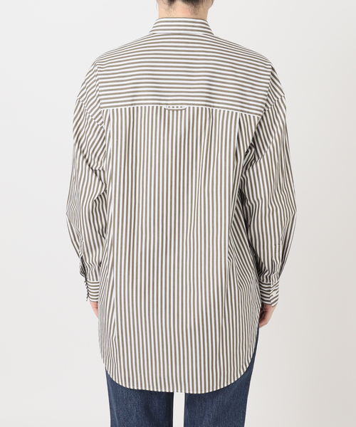Spick & Span(スピックアンドスパン)の「《WEB限定カラー有り / 追加》50コットンオーバーシャツ(シャツ/ブラウス・レディース・サックスブルー/その他8/その他15/ホワイト/カーキ・FREE)」の14枚目の写真