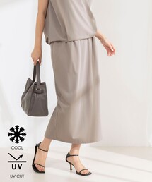NOLLEY’S | 《セットアップ対応/接触冷感》【BECシリーズ】ウォッシャブルハイスペックジャージギャザータイトスカート(スカート)