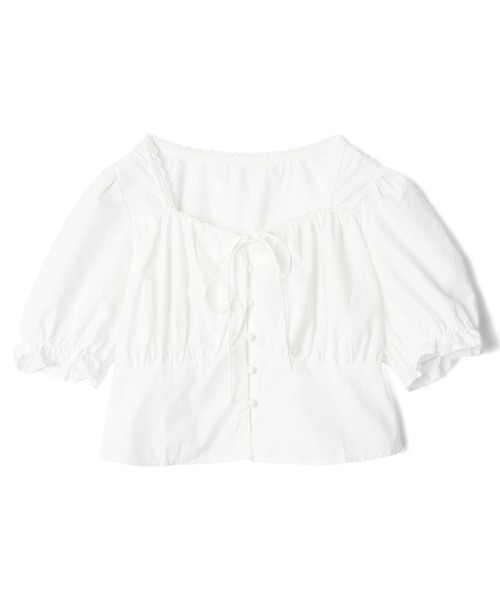 mic by Olu.(ミックバイオルドット)の「< ZOZOTOWN限定 >パフリボンブラウス(シャツ/ブラウス・レディース・ベビーピンク/ライトブルー/ホワイト・FREE)」の20枚目の写真