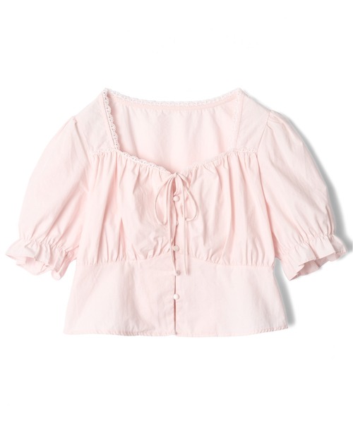 mic by Olu.(ミックバイオルドット)の「< ZOZOTOWN限定 >パフリボンブラウス(シャツ/ブラウス・レディース・ベビーピンク/ライトブルー/ホワイト・FREE)」の22枚目の写真