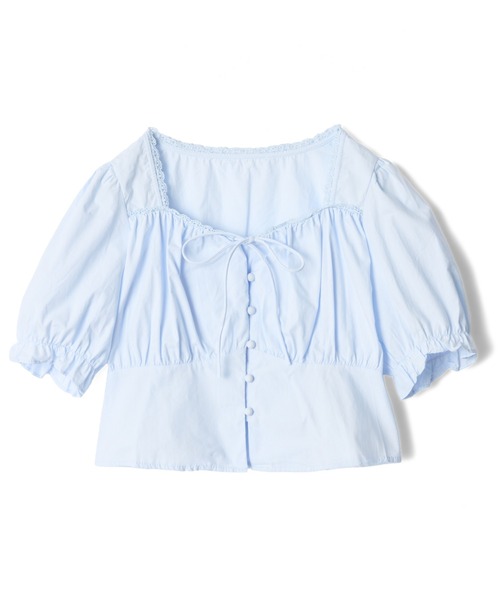 mic by Olu.(ミックバイオルドット)の「< ZOZOTOWN限定 >パフリボンブラウス(シャツ/ブラウス・レディース・ベビーピンク/ライトブルー/ホワイト・FREE)」の21枚目の写真