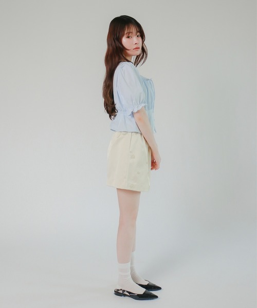 mic by Olu.(ミックバイオルドット)の「< ZOZOTOWN限定 >パフリボンブラウス(シャツ/ブラウス・レディース・ベビーピンク/ライトブルー/ホワイト・FREE)」の11枚目の写真