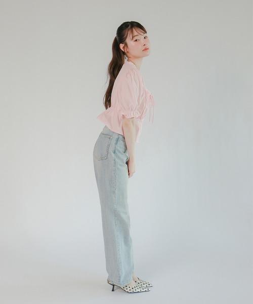 mic by Olu.(ミックバイオルドット)の「< ZOZOTOWN限定 >パフリボンブラウス(シャツ/ブラウス・レディース・ベビーピンク/ライトブルー/ホワイト・FREE)」の18枚目の写真
