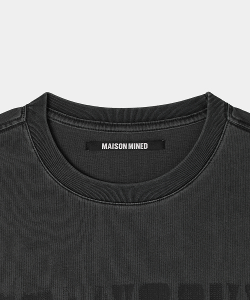 MAISON MINED(メゾンミネド)の「MMXVIII VINTAGE HALF T WASHED BLACK(Tシャツ/カットソー・メンズ・その他・SMALL/MEDIUM/LARGE)」の5枚目の写真